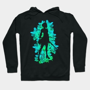 Green Flowers - 2B Hoodie